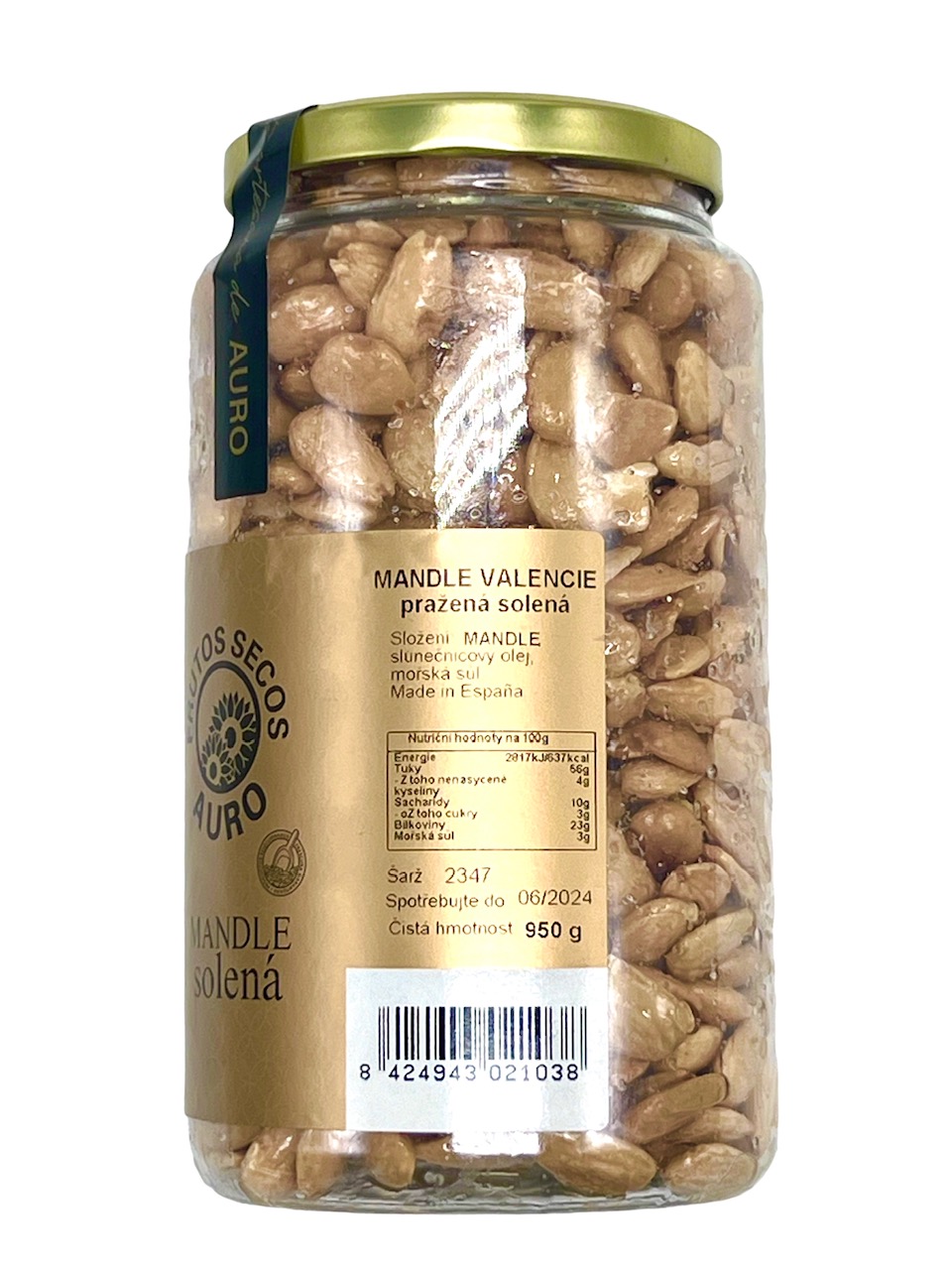 Mandle pražené solené 950g