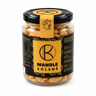 Mandle pražené solené 125g